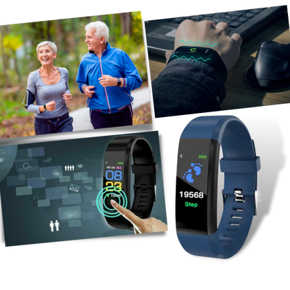 Fitness Smartwatch Senioren Gezondheidstracker LED-Display