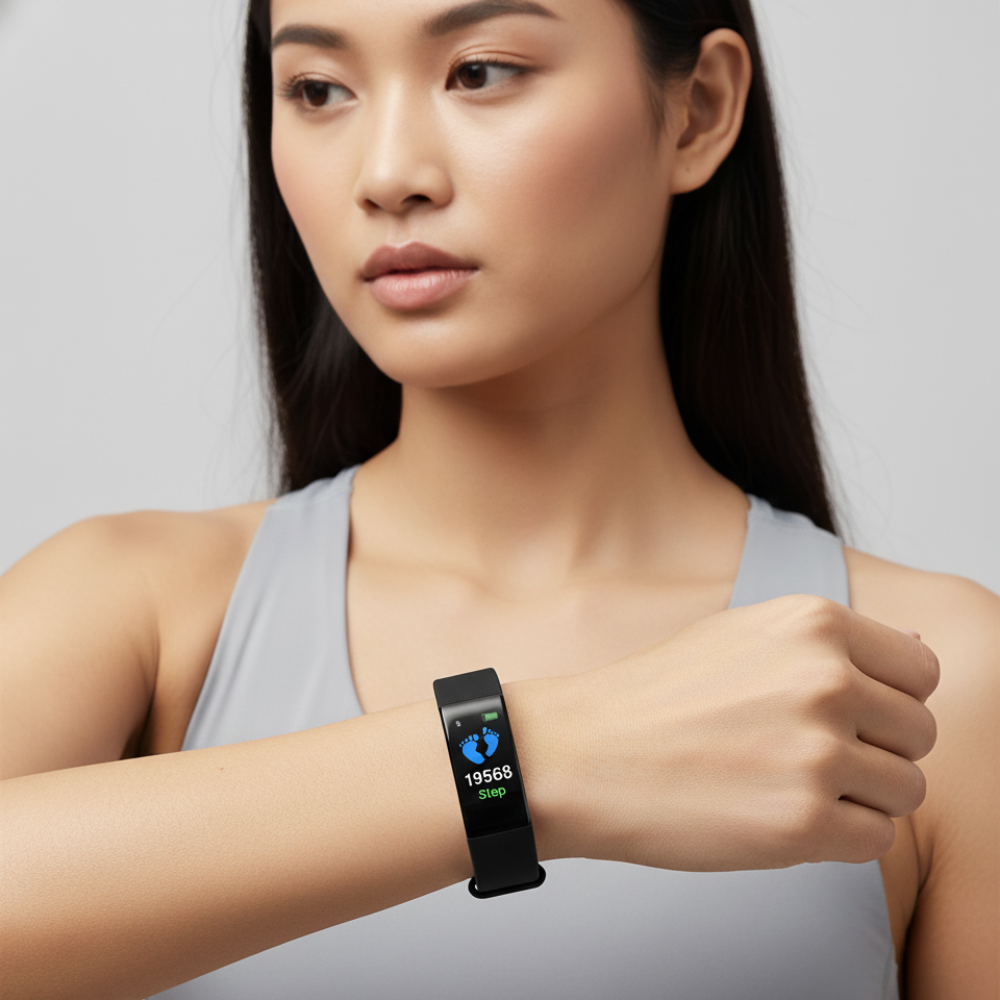 Fitness Smartwatch Senioren Gezondheidstracker LED-Display