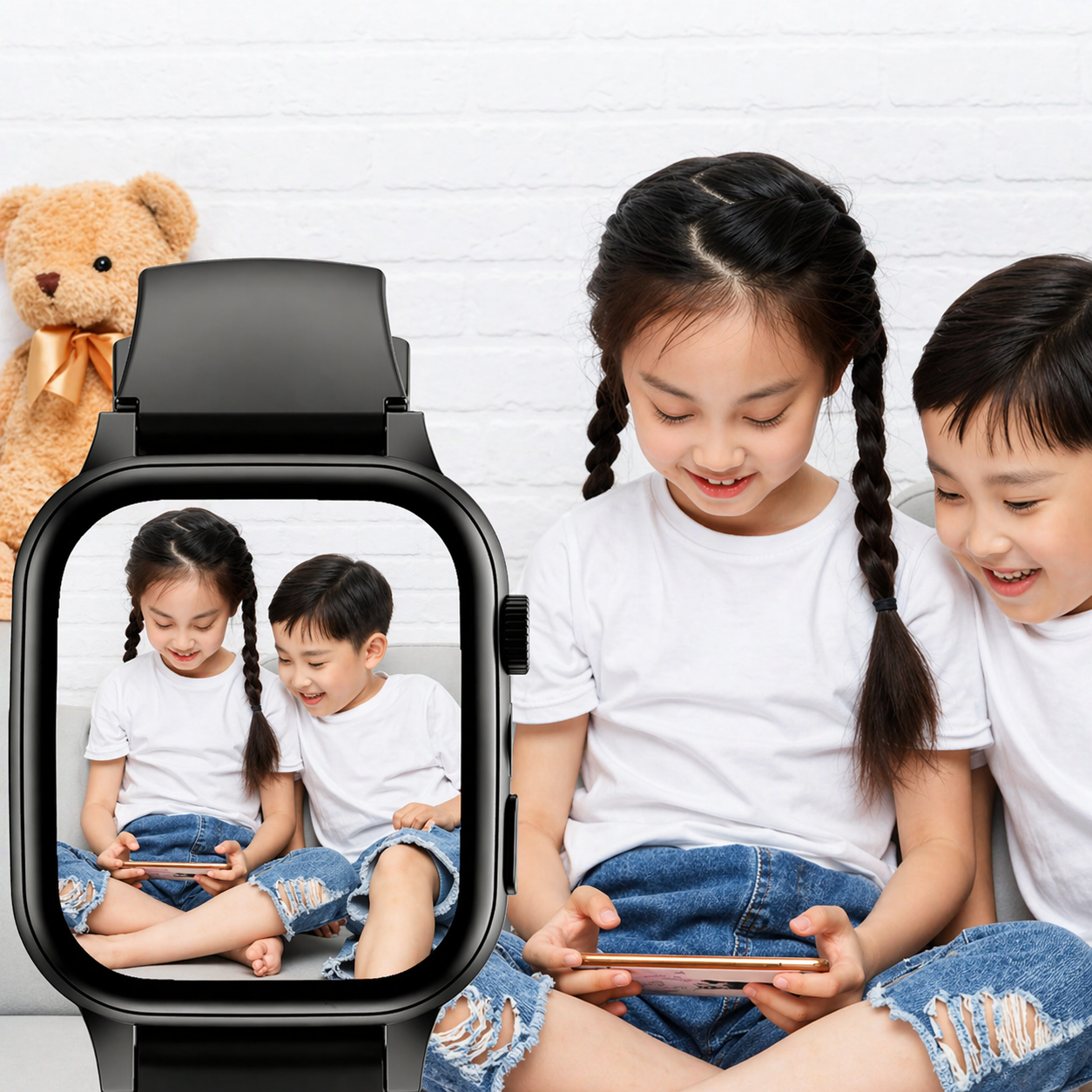Smartwatch Kinderen GPS Videobellen Camera Waterdicht