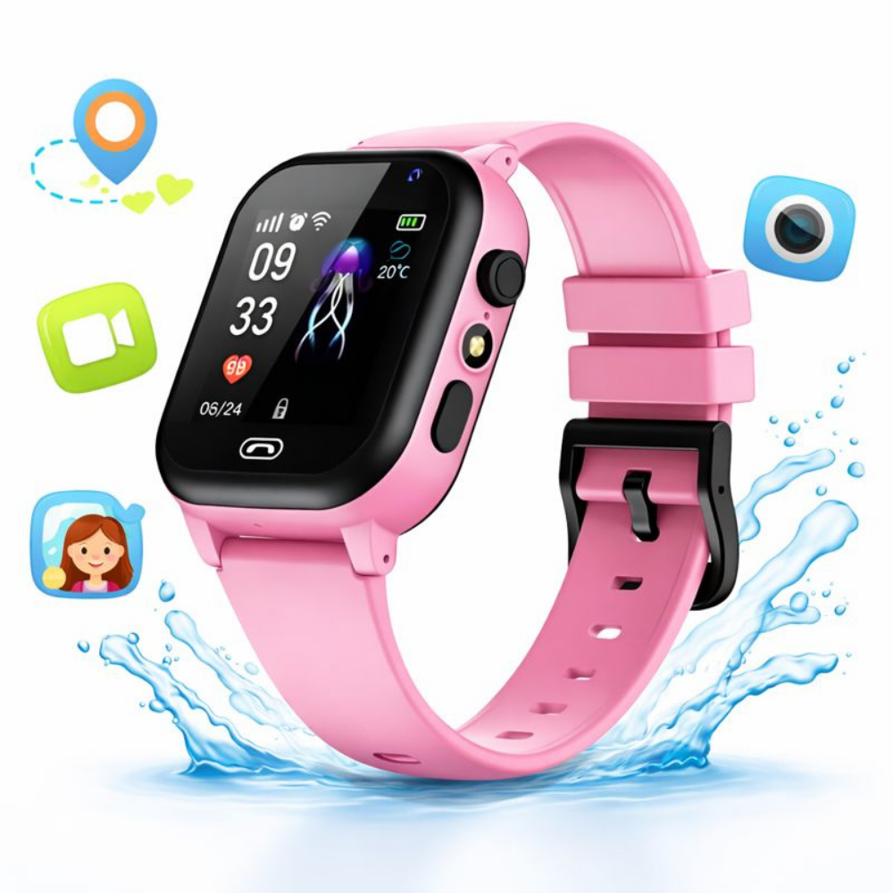 Smartwatch Kinderen GPS Videobellen Camera Waterdicht