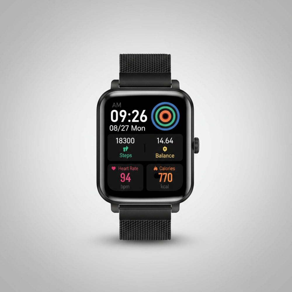 Smartwatch Senioren Gezondheidstracker Hartslag SOS Functie