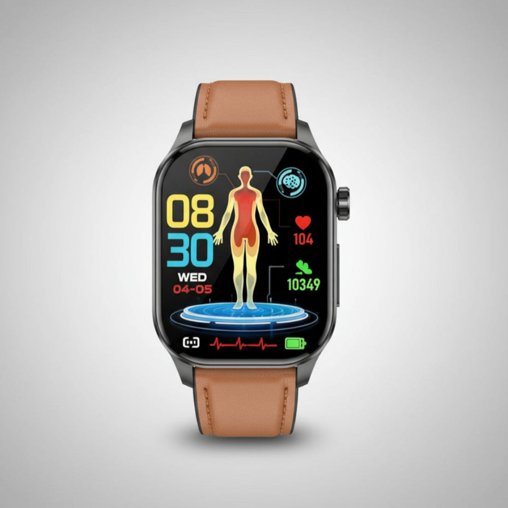 Smartwatch Senioren Gezondheidstracker Hartslag SOS Functie