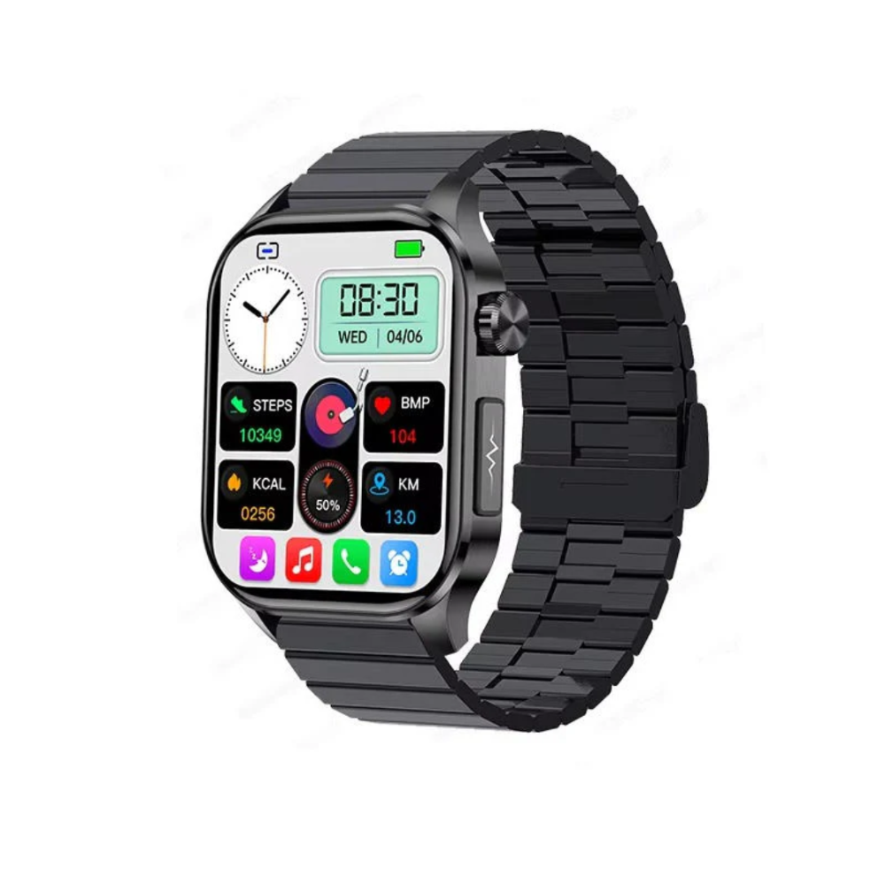 Smartwatch Senioren Gezondheidstracker Hartslag SOS Functie