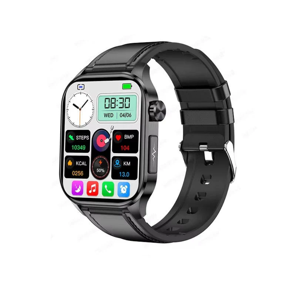 Smartwatch Senioren Gezondheidstracker Hartslag SOS Functie