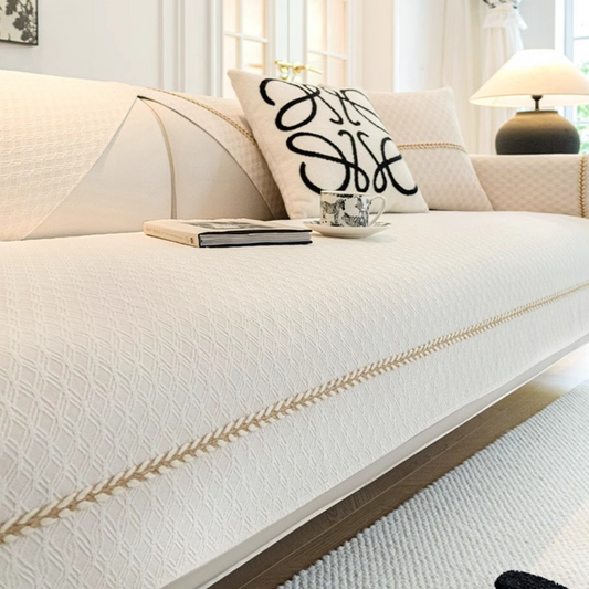 Bankhoes Bankbeschermer Katoen Linnen Antislip Sofa Cover