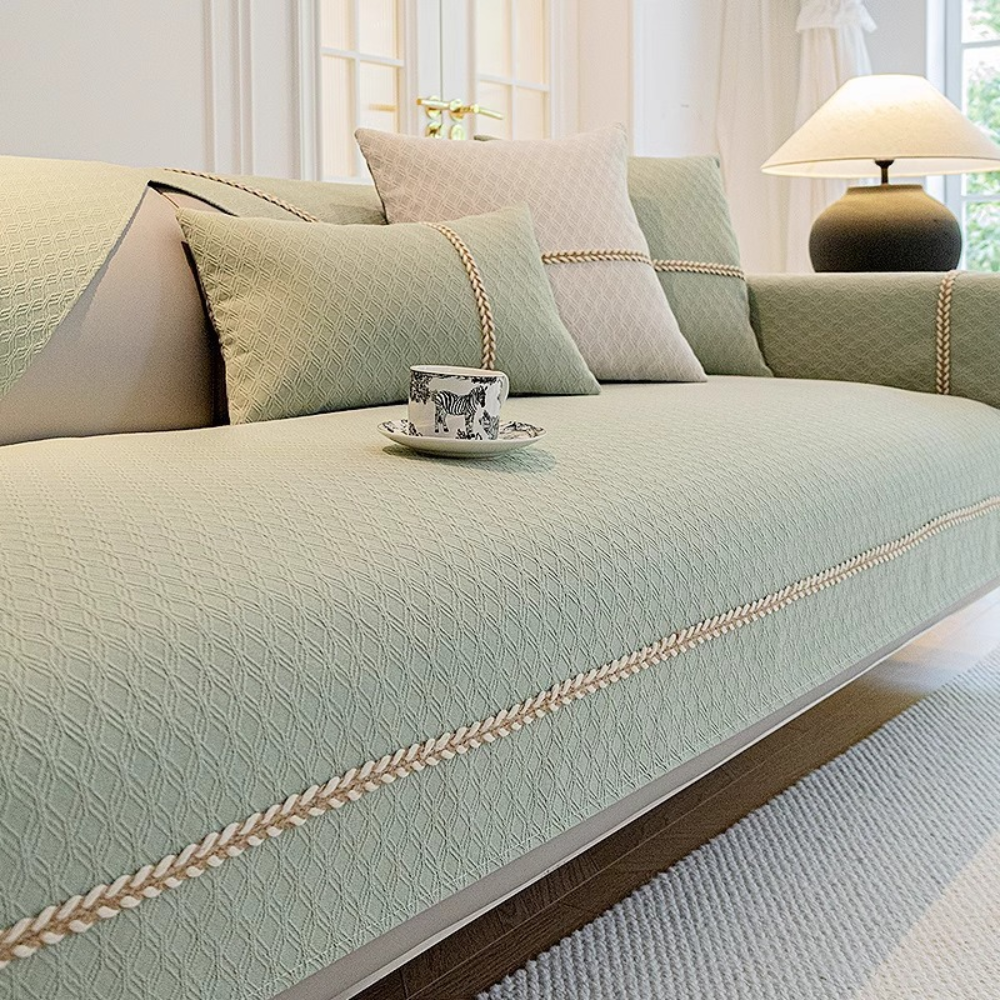 Bankhoes Bankbeschermer Katoen Linnen Antislip Sofa Cover