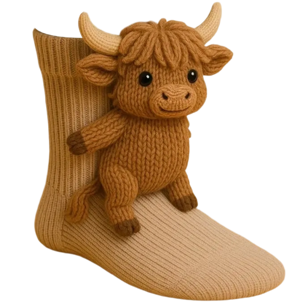 Sokken Knuffel Dieren Gebreid Warm Winter Cadeau