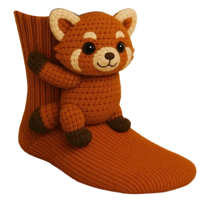 Sokken Knuffel Dieren Gebreid Warm Winter Cadeau