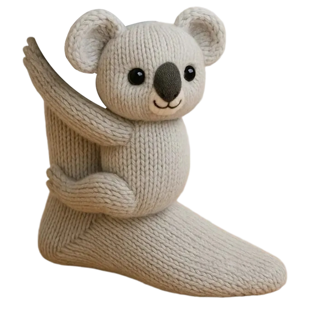 Sokken Knuffel Dieren Gebreid Warm Winter Cadeau