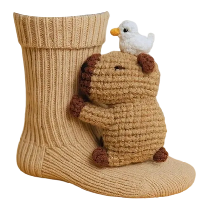 Sokken Knuffel Dieren Gebreid Warm Winter Cadeau