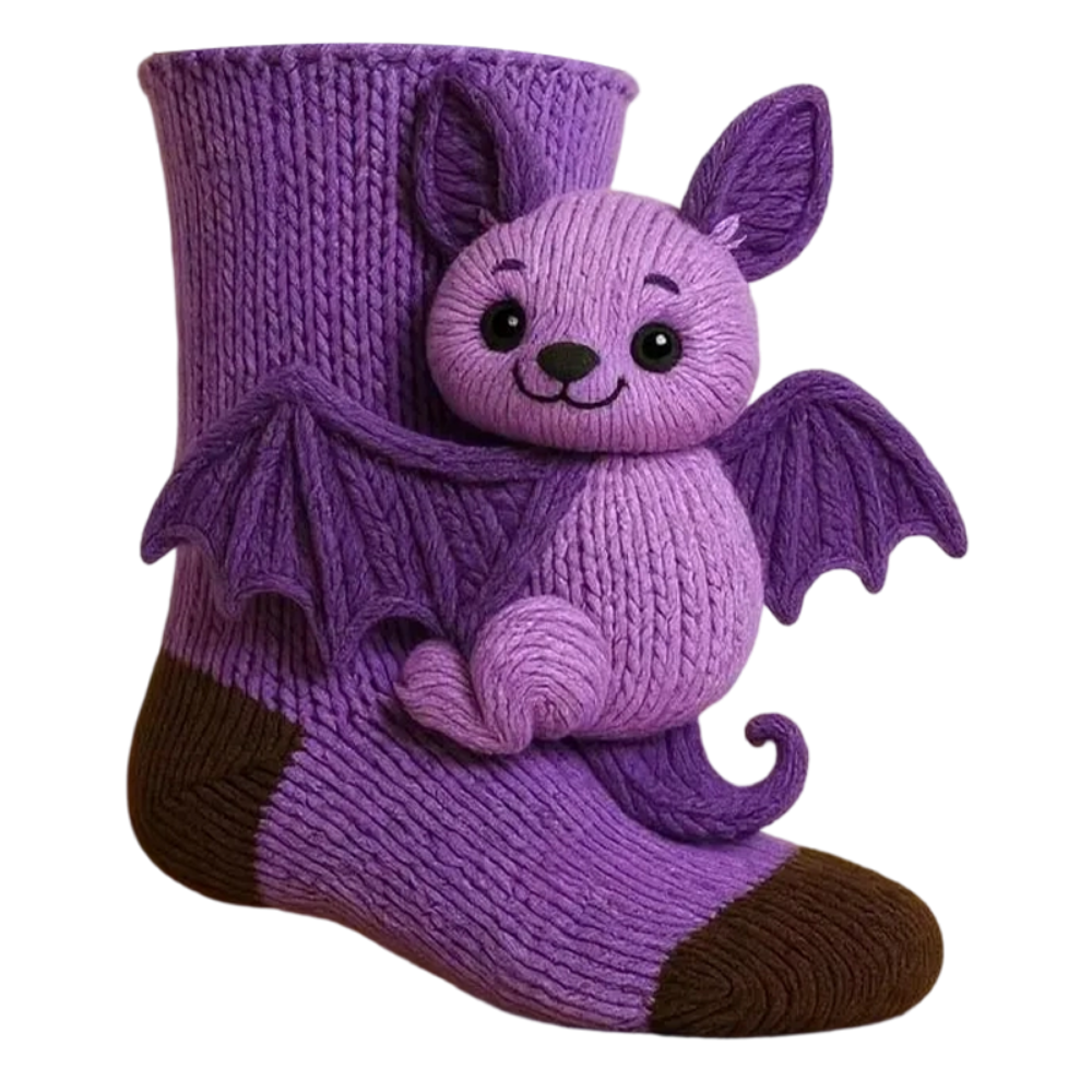 Sokken Knuffel Dieren Gebreid Warm Winter Cadeau