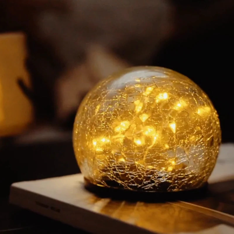 Moderne Zonne-Energie Glazen Tuinlamp