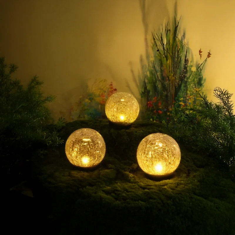 Moderne Zonne-Energie Glazen Tuinlamp