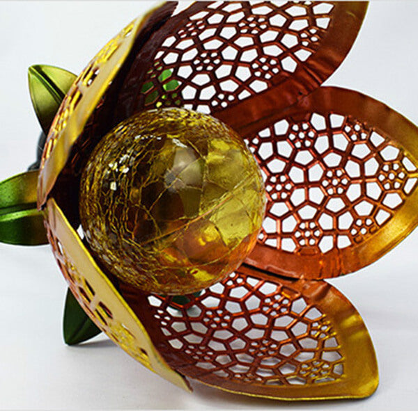 Decoratieve Solar IJzeren Bloemenlamp voor Buiten