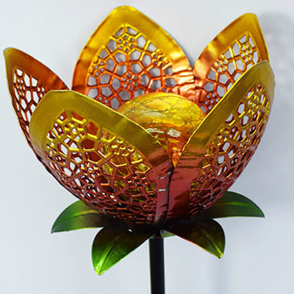 Decoratieve Solar IJzeren Bloemenlamp voor Buiten