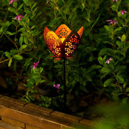 Decoratieve Solar IJzeren Bloemenlamp voor Buiten