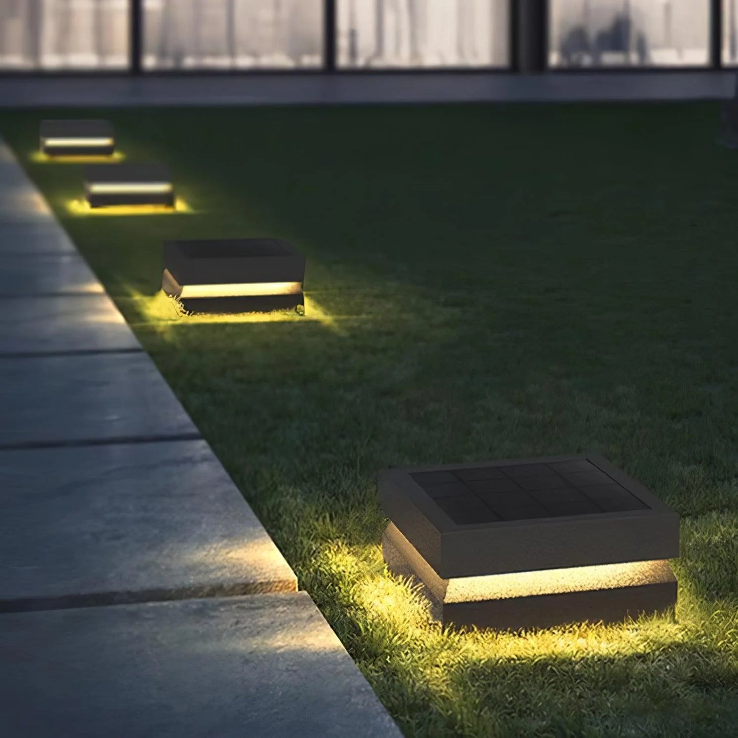 Moderne Vierkante Paal LED Buitenlamp