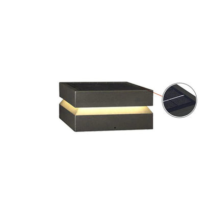 Moderne Vierkante Paal LED Buitenlamp