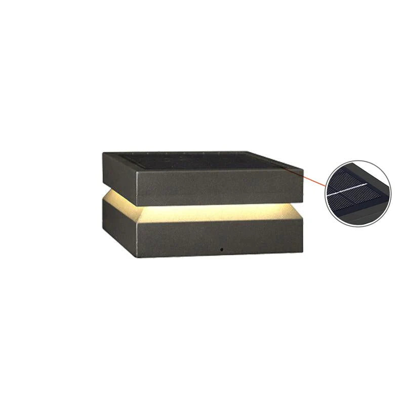 Moderne Vierkante Paal LED Buitenlamp