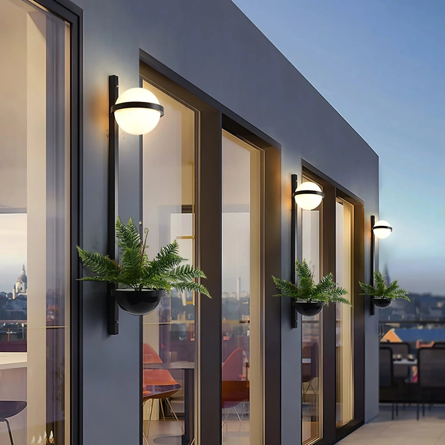 Moderne IP65 LED Binnen & Buiten Wandlamp
