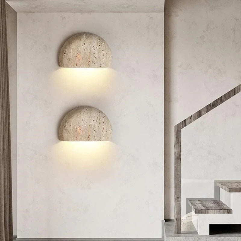 Moderne Natuurlijke Steen Luxe Wandlamp