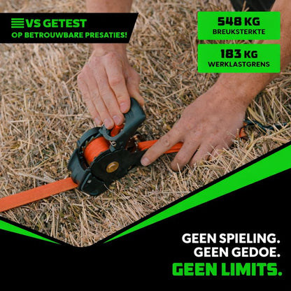 Spanbanden Ratchet Set Uittrekbaar Zware Lading Bevestiging