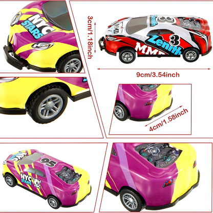 Speelgoed Auto Stuntauto Mechanisch Trekauto Set