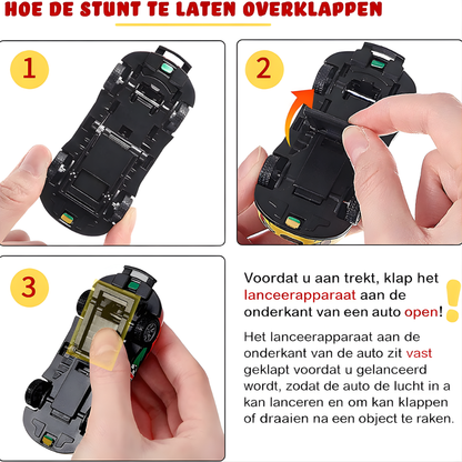 Speelgoed Auto Stuntauto Mechanisch Trekauto Set