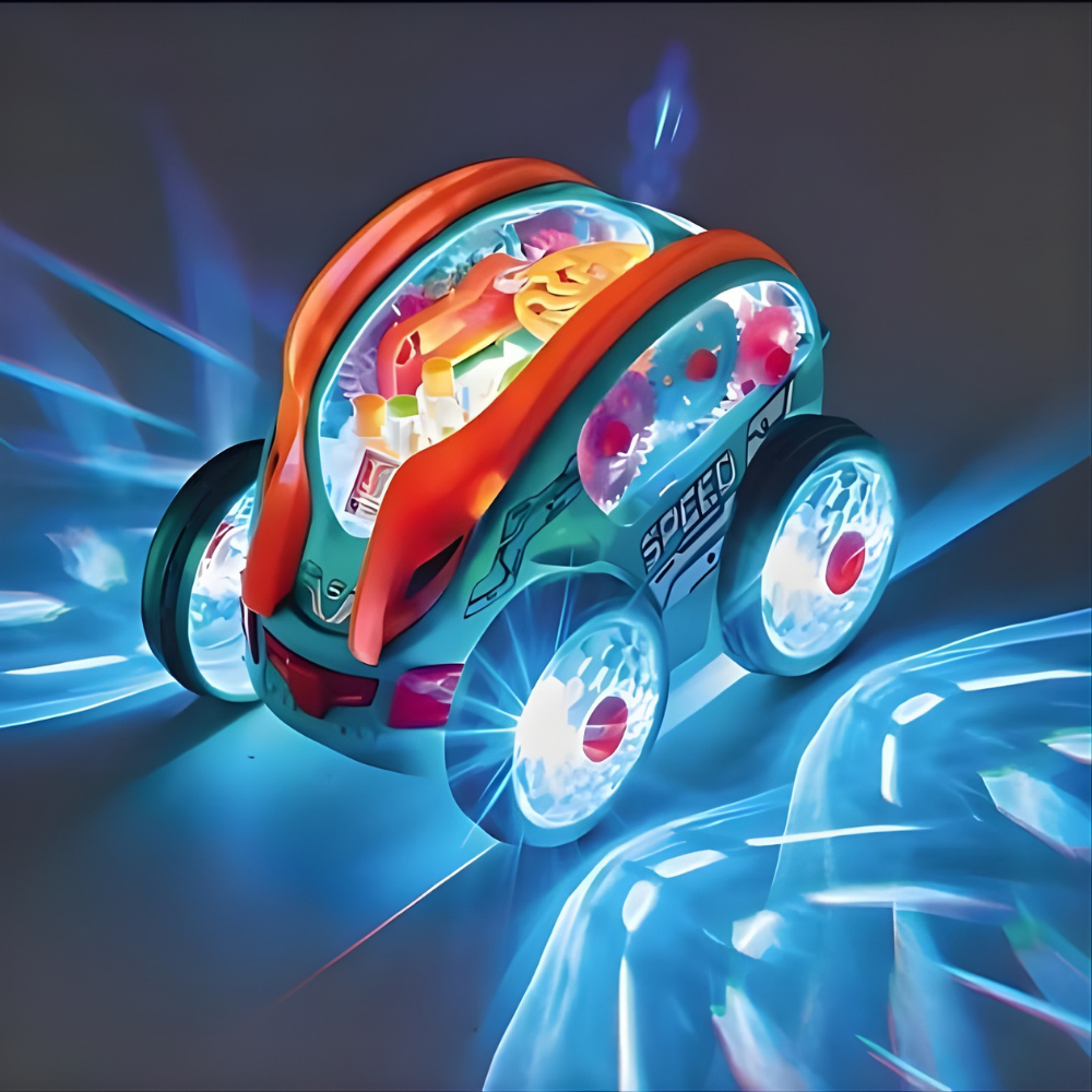 Speelgoed Auto LED Lichtshow Stuntauto Bewegend Kinderspeelgoed