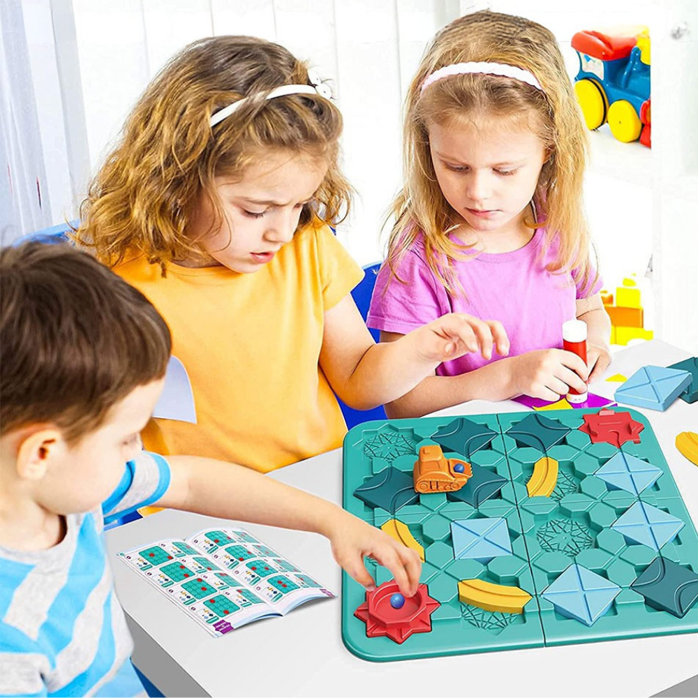 Speelgoed Logicaspel Kinderen Educatieve Bouwpuzzel Auto