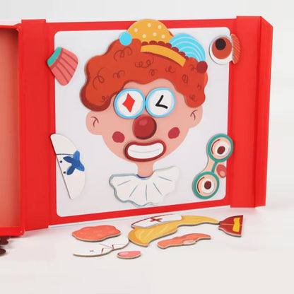 Speelgoed Leerboek Magnetisch Emoties Educatieve Puzzel Kinderen