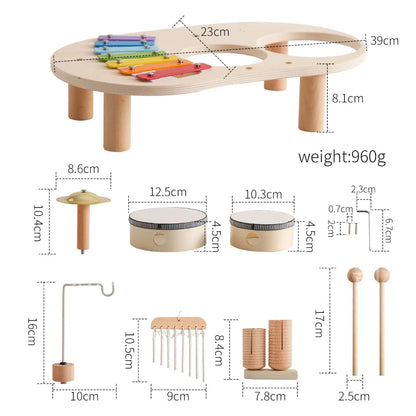 Houten Speelgoed Muziekset Montessori Muziekinstrument Peuters