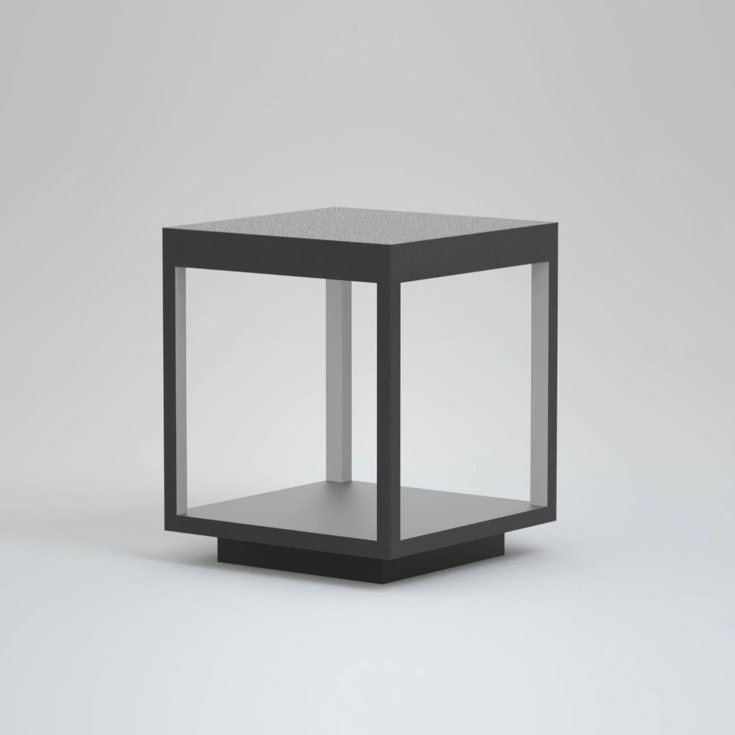 Moderne Vierkante Frame Zonne-Energie Buitenlamp