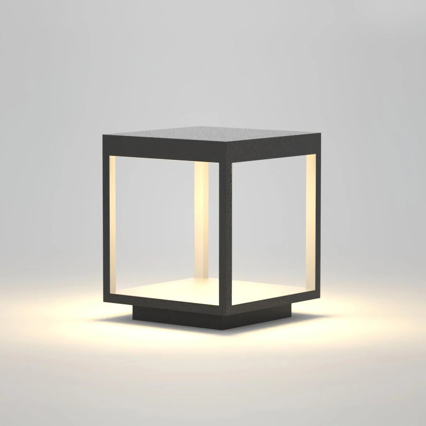 Moderne Vierkante Frame Zonne-Energie Buitenlamp