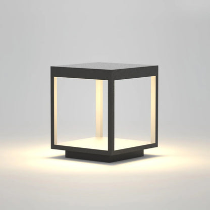 Moderne Vierkante Frame Zonne-Energie Buitenlamp