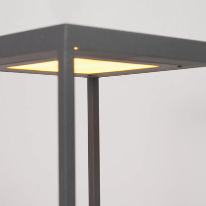 Moderne Vierkante Frame Zonne-Energie Buitenlamp
