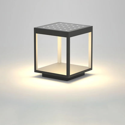 Moderne Vierkante Frame Zonne-Energie Buitenlamp