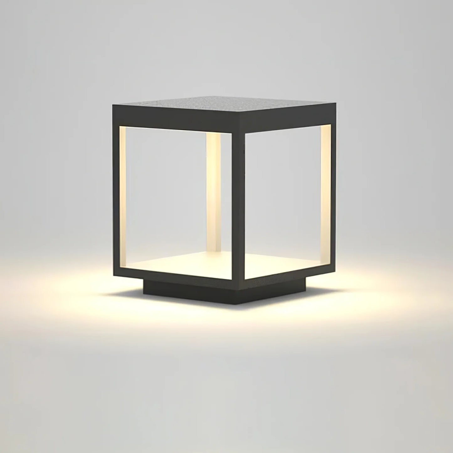 Moderne Vierkante Frame Zonne-Energie Buitenlamp