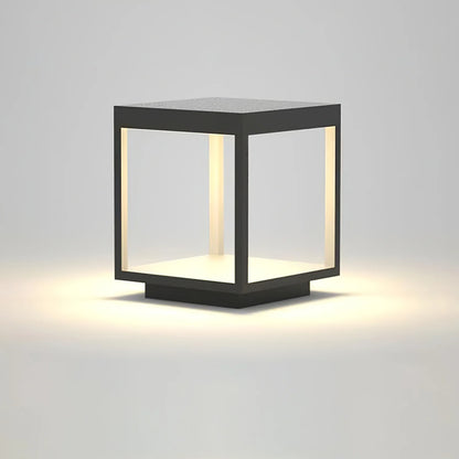 Moderne Vierkante Frame Zonne-Energie Buitenlamp