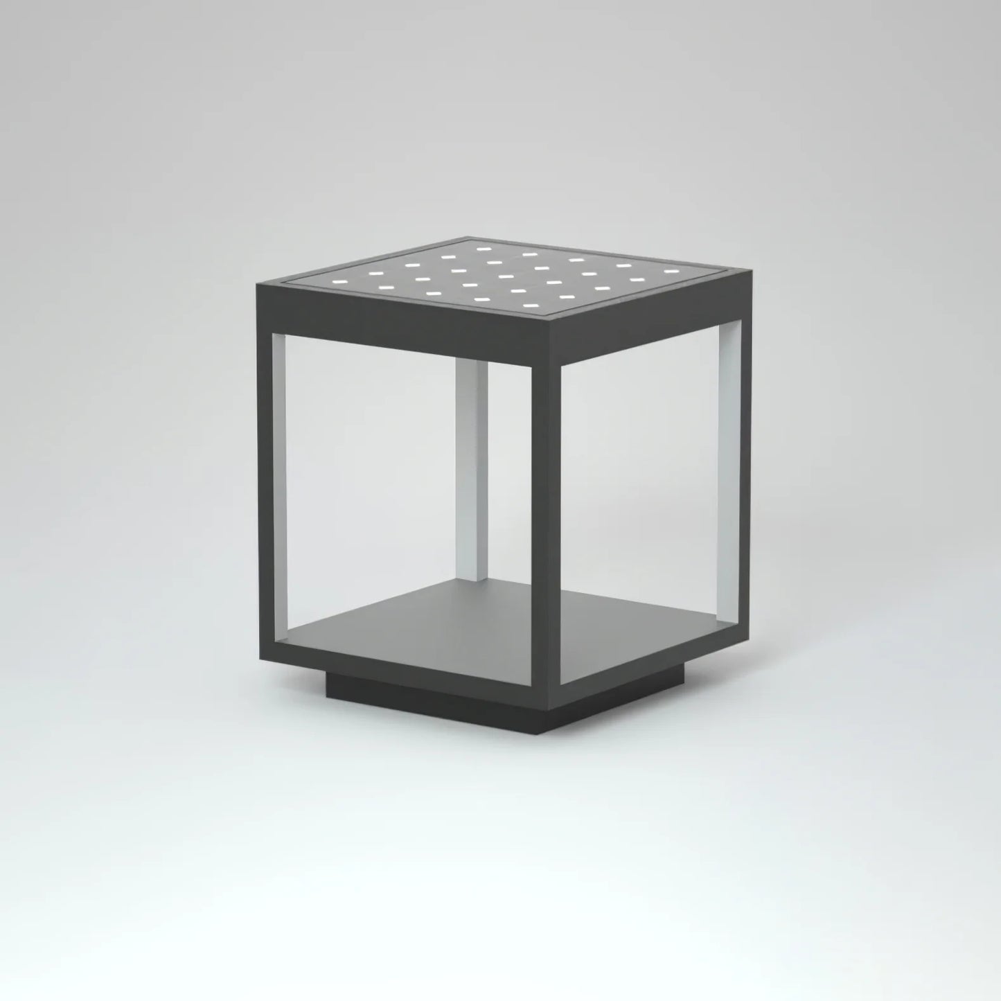 Moderne Vierkante Frame Zonne-Energie Buitenlamp
