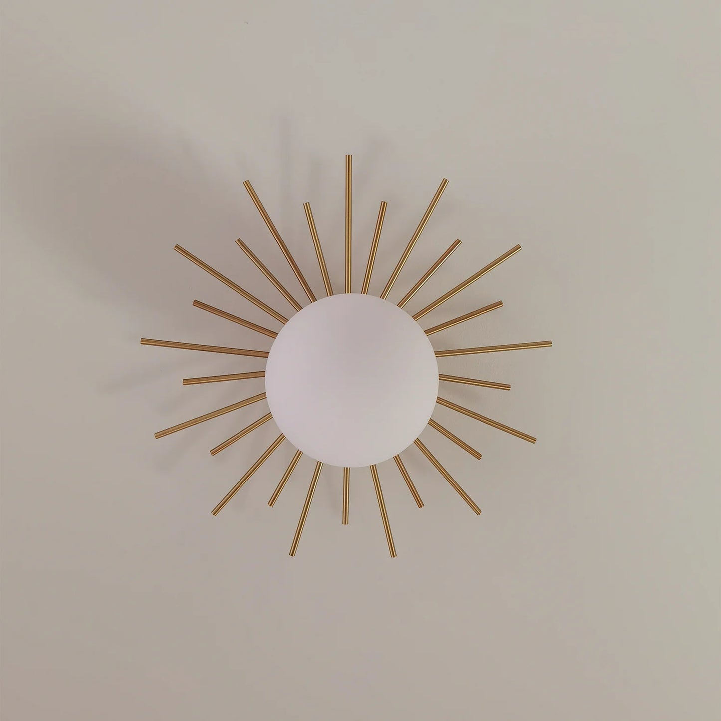 Starburst Luxe Plafondlamp van Messing & Glas