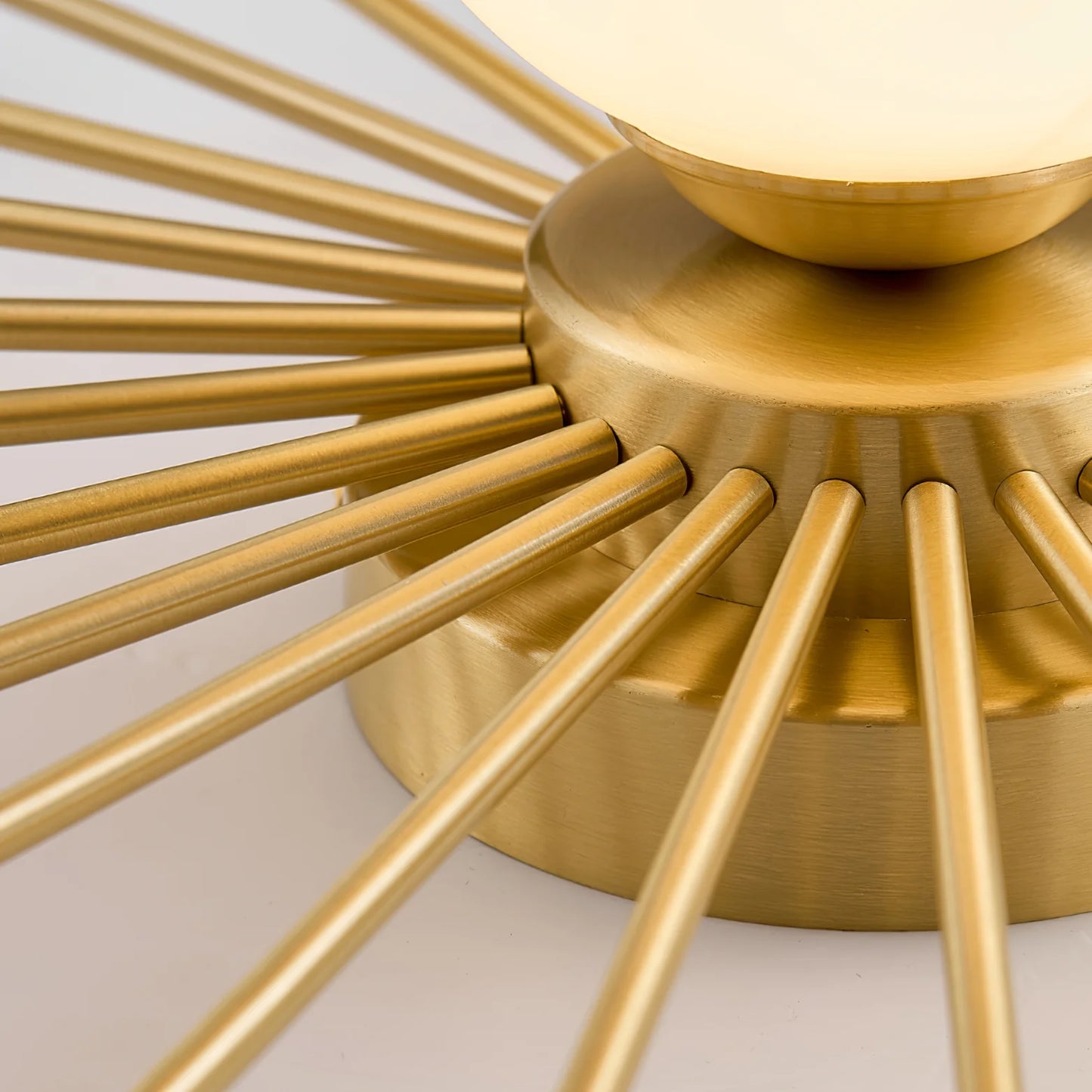 Starburst Luxe Plafondlamp van Messing & Glas