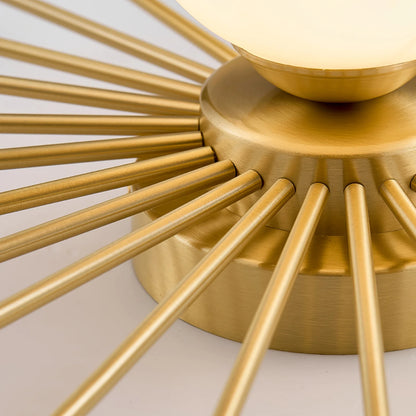 Starburst Luxe Plafondlamp van Messing & Glas