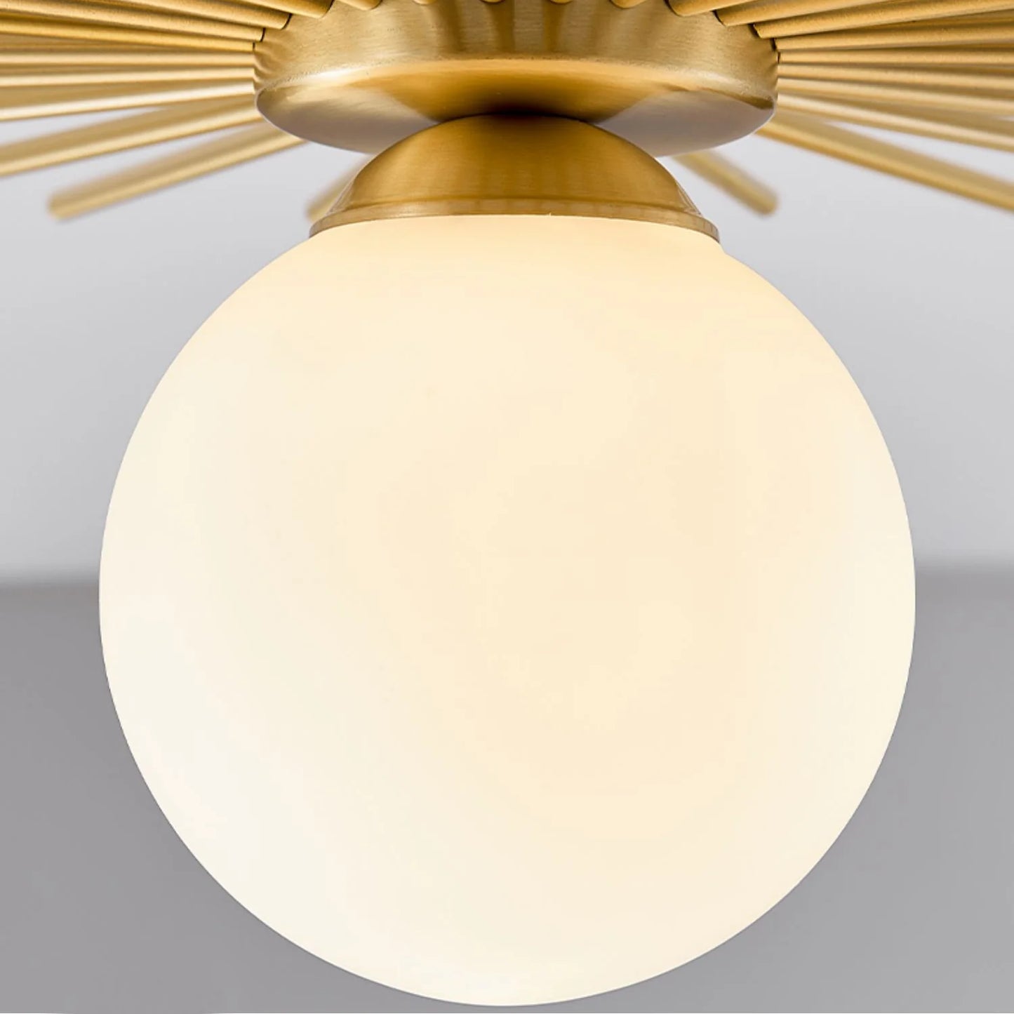 Starburst Luxe Plafondlamp van Messing & Glas
