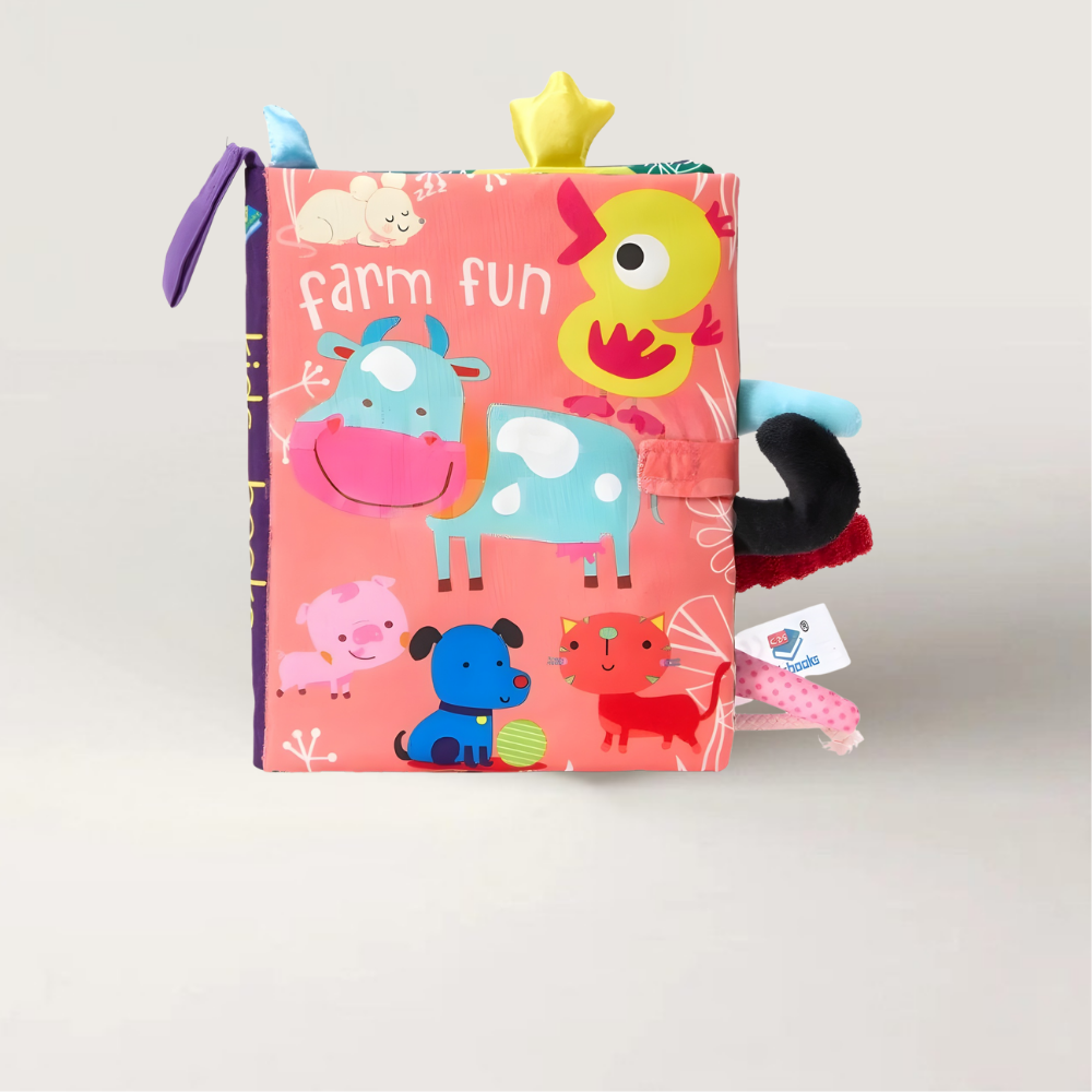 Stoffen Babyboekje Zintuiglijk Speelboek Eerste Ontdekkingen