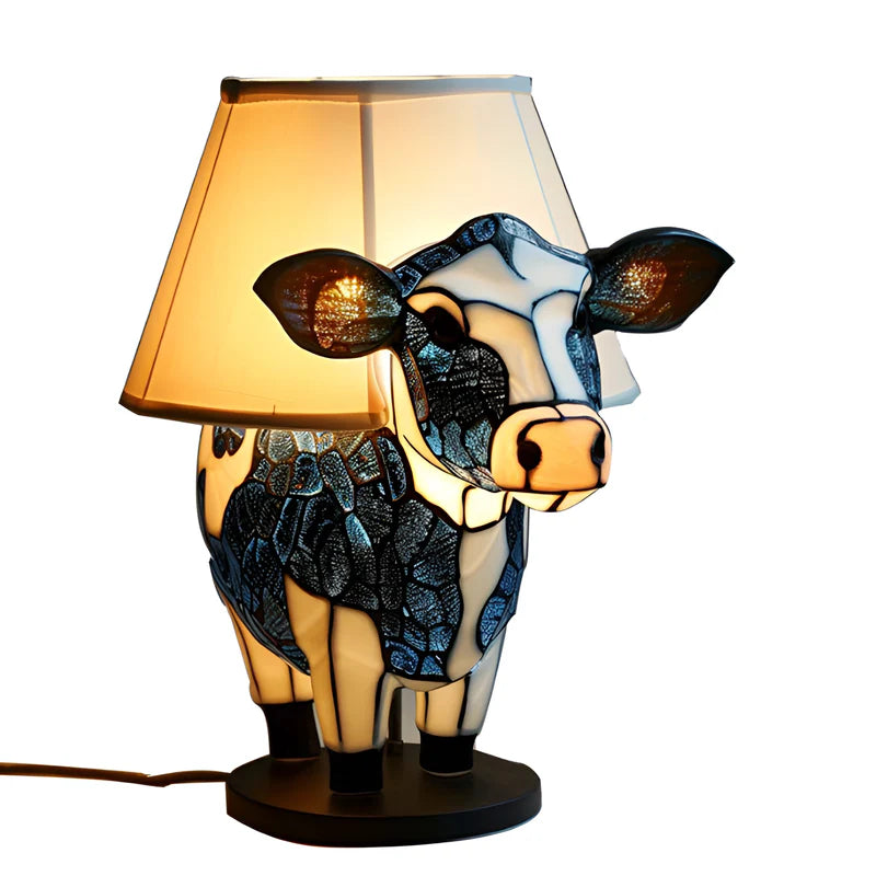 Tiffany Stijl Grillig Koe Tafellamp