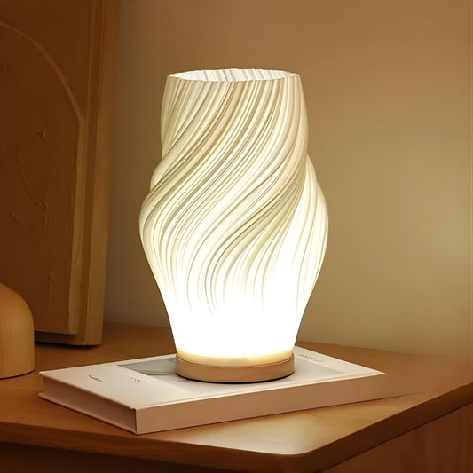 Tafellamp Design Sculpturaal Golfvorm USB Dimbaar