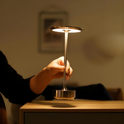 Tafellamp Draadloos Metaal Oplaadbaar LED