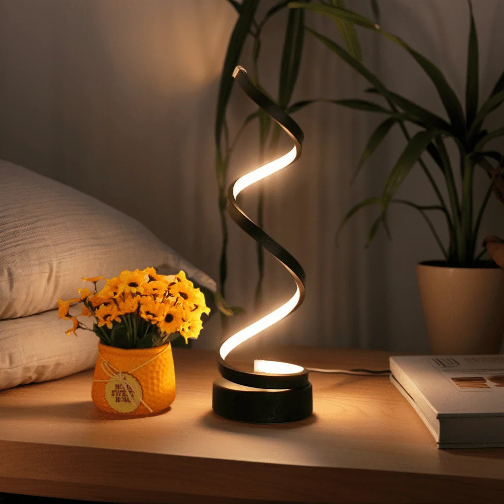 Tafellamp LED Modern Spiraal Dimbare Sfeerverlichting