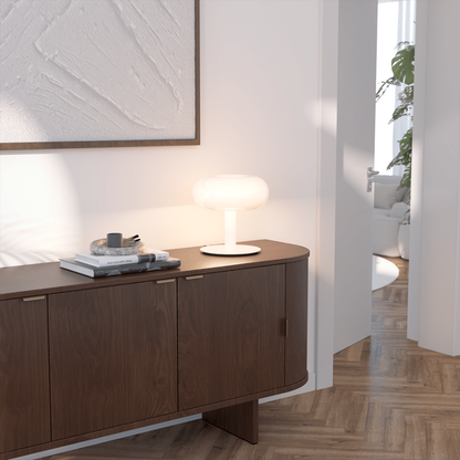 Tafellamp LED Paddenstoel Design Metaal Glas Dimbaar